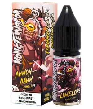 Жидкость MONSTERVAPOR Salt - Limelops (Лимон с Лаймом) 